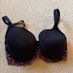 Wacoal Black and Pink Lace Bra